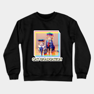 Cat Graduation Crewneck Sweatshirt